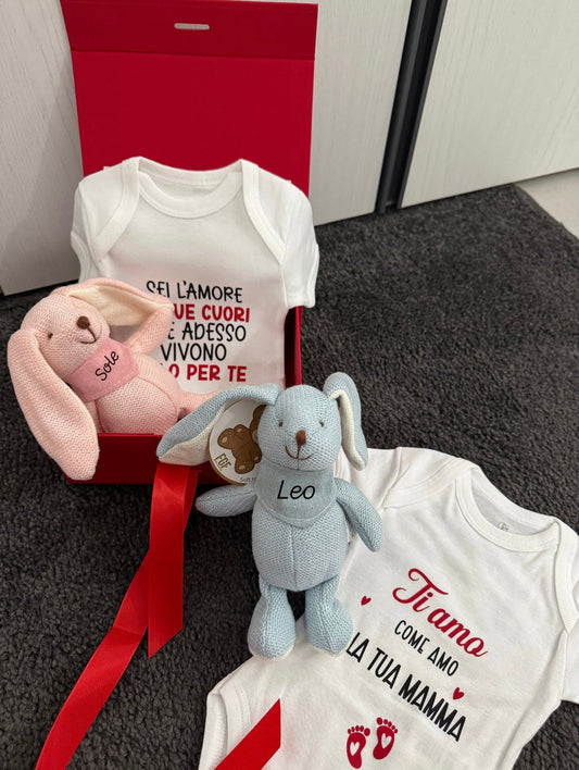 Box regalo: body+peluche